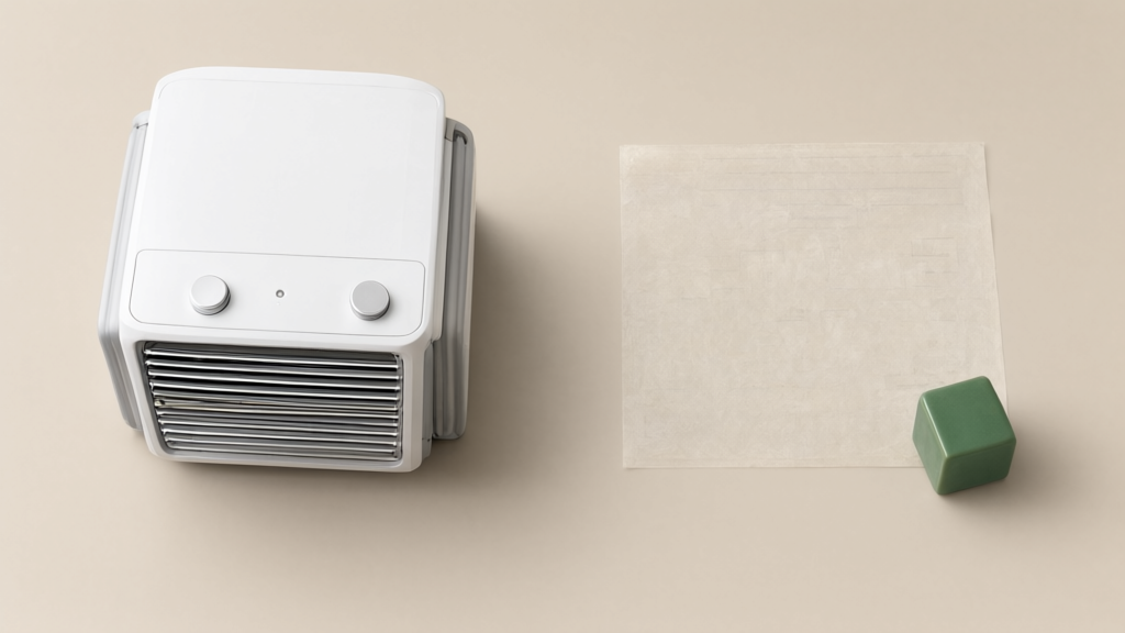 Editorial illustration of Window AC and voided permit for Does AB 1684 allow HOAs to require licensed contractors for all cooling system installations, including window units?