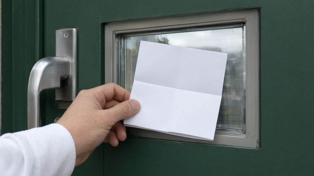 Editorial illustration of Access control point for What specific documents must immigration officers present to enter nonpublic school areas?