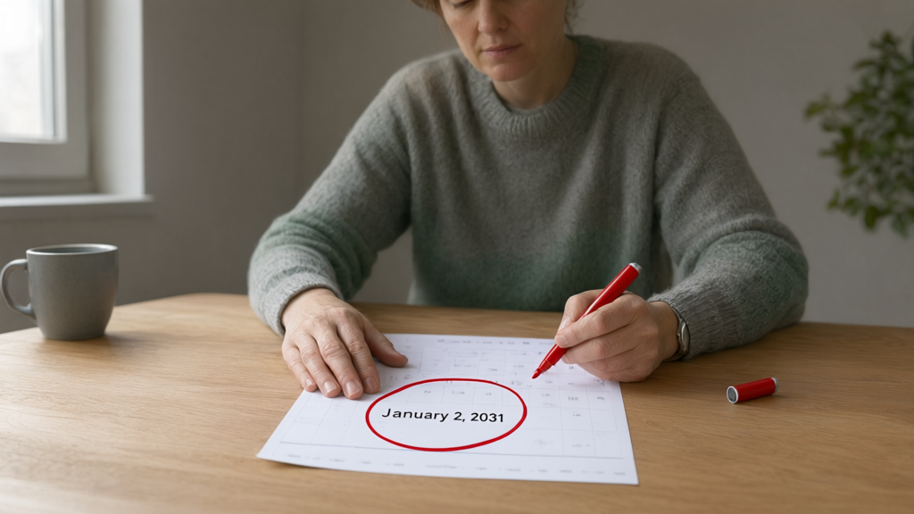Editorial illustration of Person marking calendar deadline for When does the special legal pathway for challenging convictions based on discredited science expire?