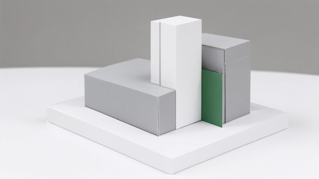 Editorial illustration of Architectural massing model for Which specific types of property and developments are required to be authorized for multifamily and mixed-use residential uses under H1389?